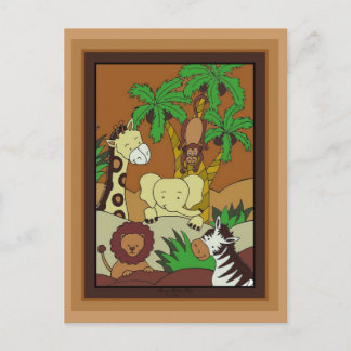 Baby Jungle 10-Baby Shower Invitation Postcard