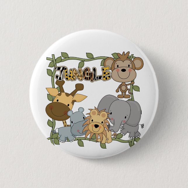 Baby Jungle Animals Tshirts and Gifts 6 Cm Round Badge (Front)