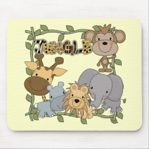 Baby Jungle Animals Tshirts and Gifts Mouse Pad