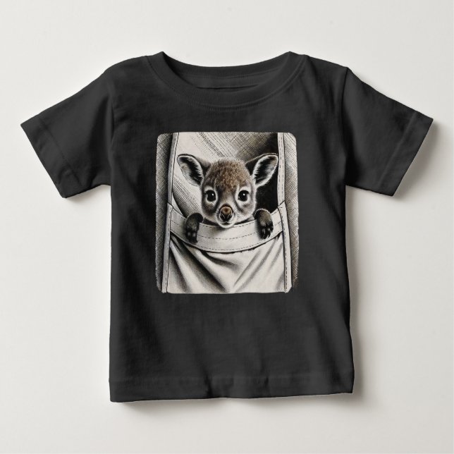 Baby Kangaroo, Cute Joey T-Shirt (Front)