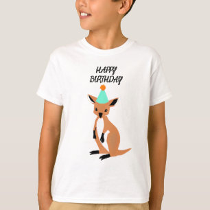 baby kangaroo happy birthday shirt