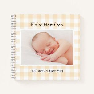 Baby Keepsake Custom Photo Memory Journal 1st Year