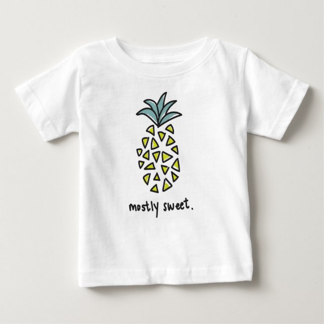 Baby/Kids "Mostly Sweet" Pineapple Tee (Front)