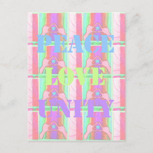 Baby Kids  Peace Love Unity Hakuna Matata design.p Postcard
