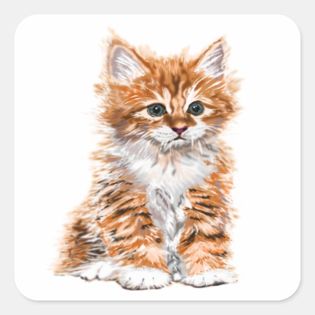 baby Kitten Sticker Gift (Front)