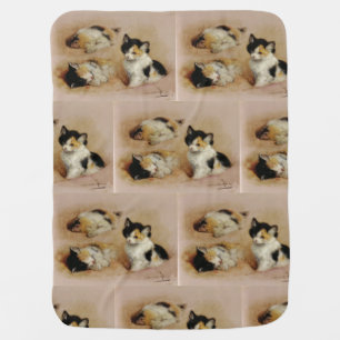 "Baby Kittens & Puppies" Baby Blanket