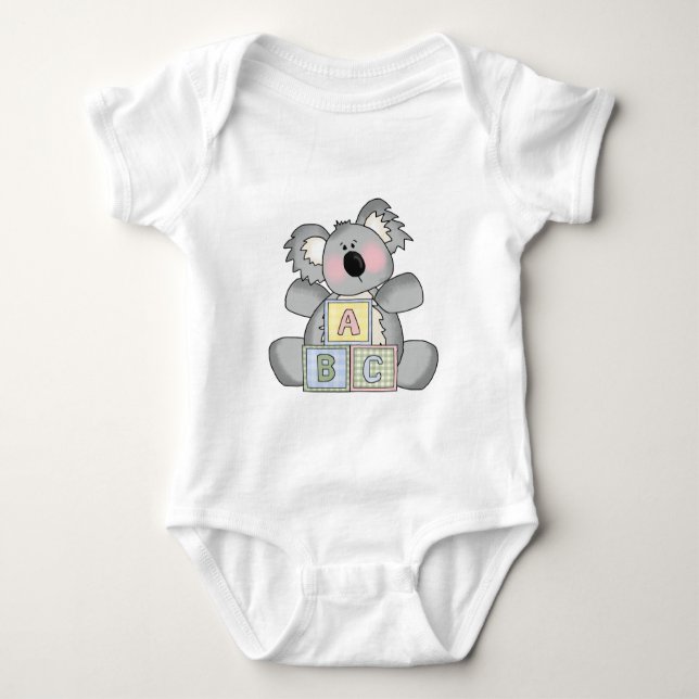 Baby Koala Bear Baby Bodysuit (Front)