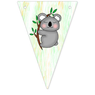 Baby Koala Bear Personalised Baby Shower Bunting