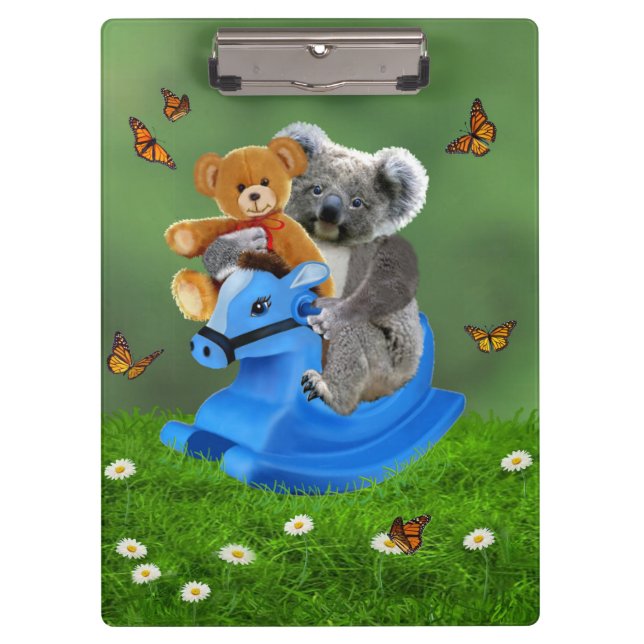 BABY KOALA BEAR ROCKS CLIPBOARD (Front)