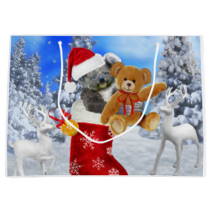 BABY KOALA CHRISTMAS WITH TEDDY LARGE GIFT BAG