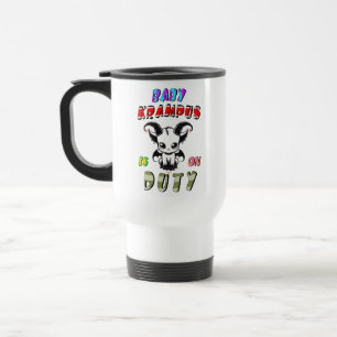 Baby Krampus Is On Duty Travel Mug