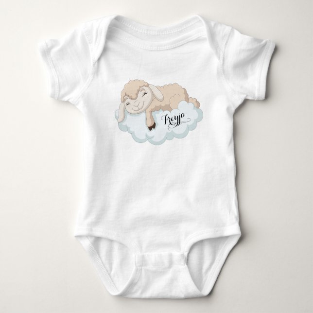 Baby Lamb Baby Bodysuit (Front)