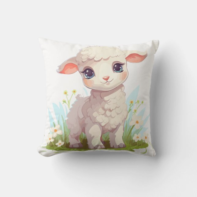 Baby lamb cushion (Front)
