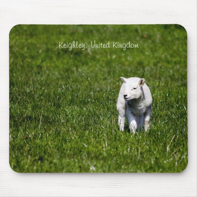 Baby Lamb Mouse Pad (Front)