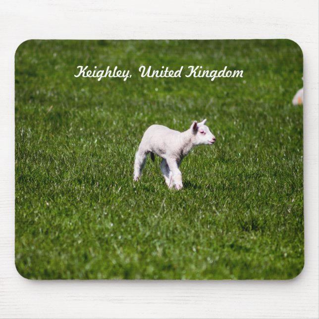 Baby Lamb Mouse Pad (Front)