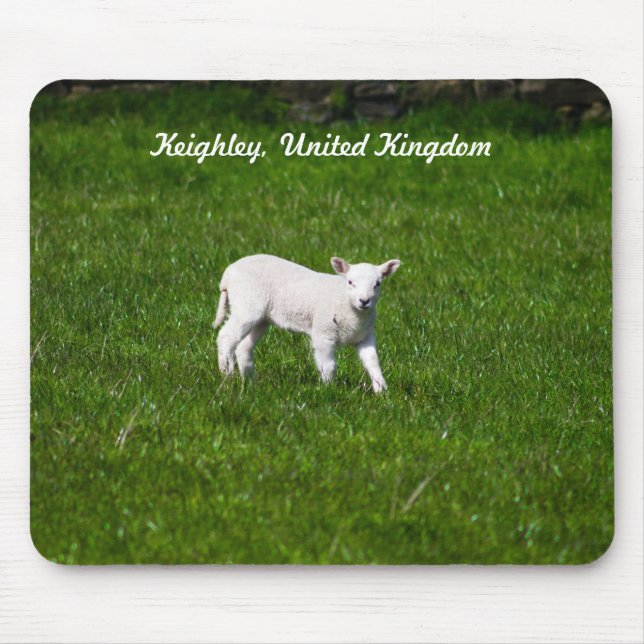 Baby Lamb Mouse Pad (Front)