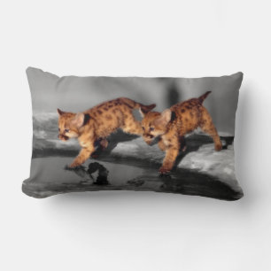 Baby Leopards Lumbar Cushion