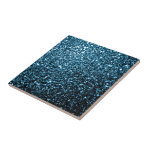 Baby light blue faux glitter sparkles tile