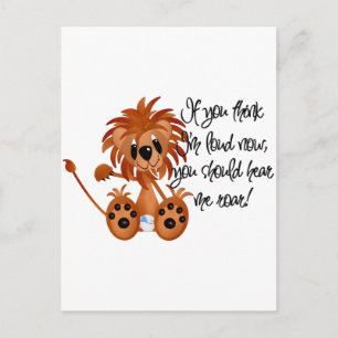 Baby Lion Hear Me Roar Tshirts and gifts Postcard