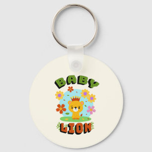 Baby lion key ring