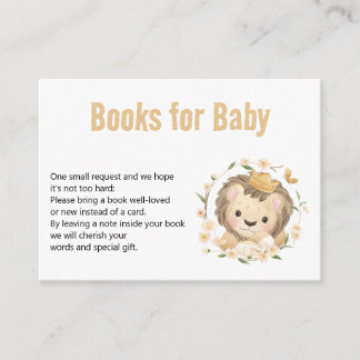 Baby Lion king Books for Baby  Enclosure Card