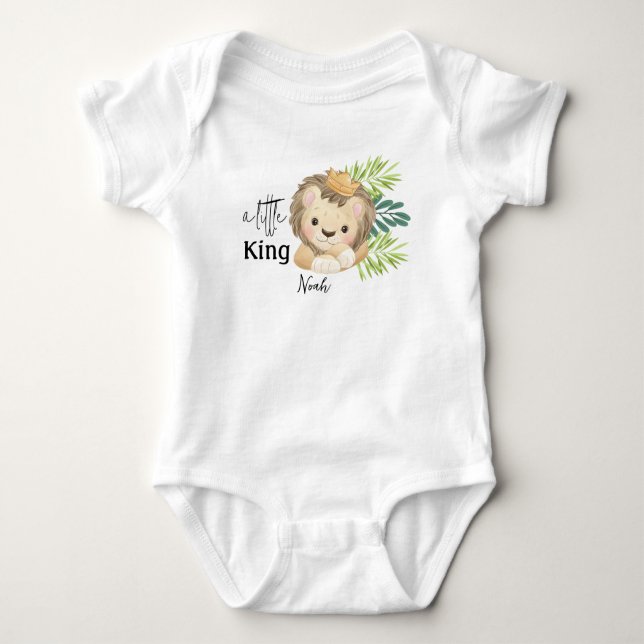 baby lion king safari animals  bodysuit (Front)
