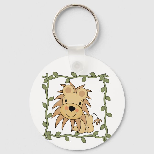 Baby Lion T-shirts and Gifts Key Ring (Front)