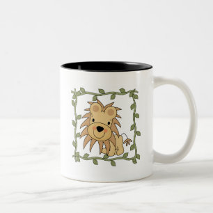 Baby Lion T-shirts and Gifts Two-Tone Coffee Mug