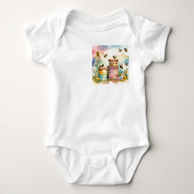 Baby little lovely babysuit baby clothe T-Shirt Baby Bodysuit (Front)