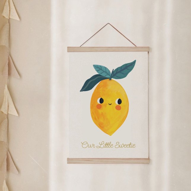 Baby Little sweetie Cute Lemon Nursary   Hanging Tapestry (Creator Uploaded)