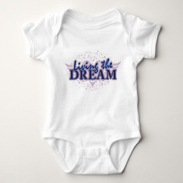Baby Living the Dream Baby Bodysuit (Front)