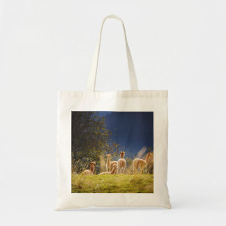 Baby Llamas in a Field Tote Bag