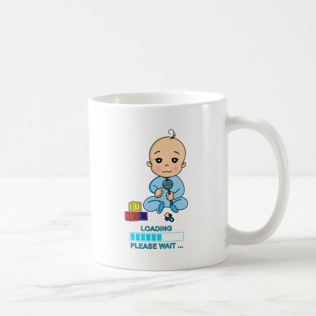 Baby Loading Please Wait Birth Coffee Mug (Right)