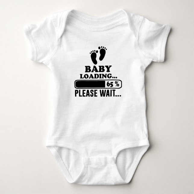 BABY LOADING PLEASE WAIT BODYSUIT (Front)