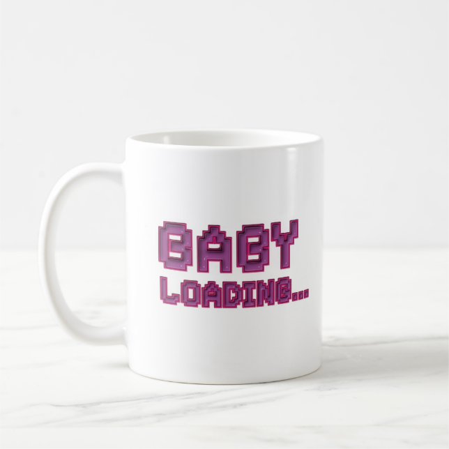 Baby Loading Pregnancy Announcement Mug (Left)