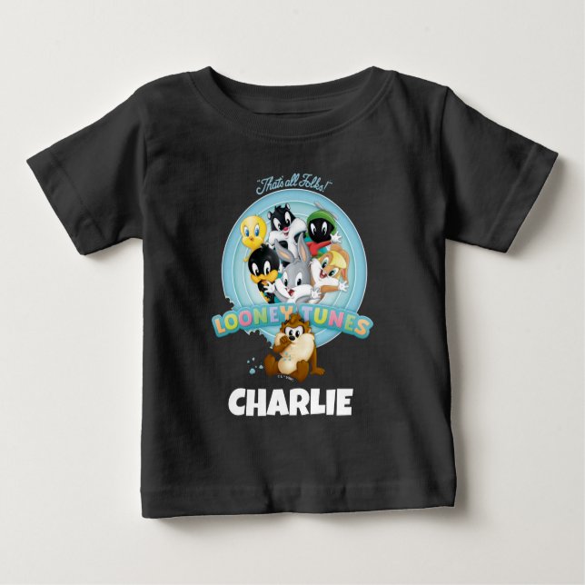 Baby LOONEY TUNES™ Logo | That's All Folks Baby T-Shirt (Front)
