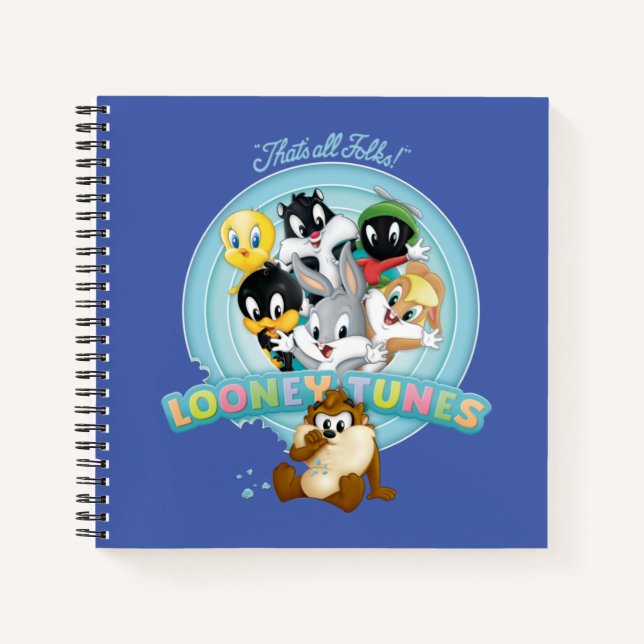 Baby LOONEY TUNES™ Logo | That's All Folks Notebook (Front)