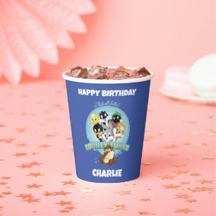 Baby LOONEY TUNES™ Logo   That's All Folks Paper Cups