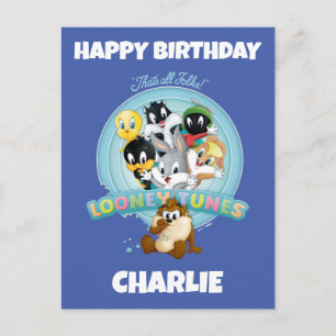 Baby LOONEY TUNES™ Logo   That's All Folks Postcard
