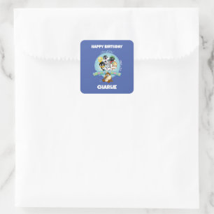 Baby LOONEY TUNES™ Logo That's All Folks Square Sticker