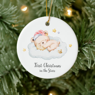 Baby Loss Boy First Christmas Ceramic Tree Decoration