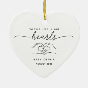 Baby Loss Memorial Heart Ornament