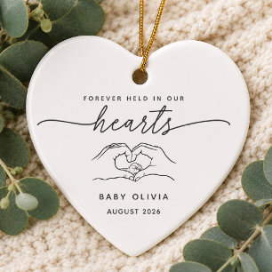 Baby Loss Memorial Heart Ornament