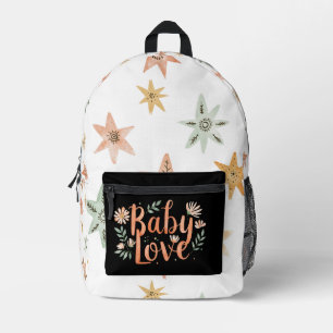 Baby love boho printed backpack