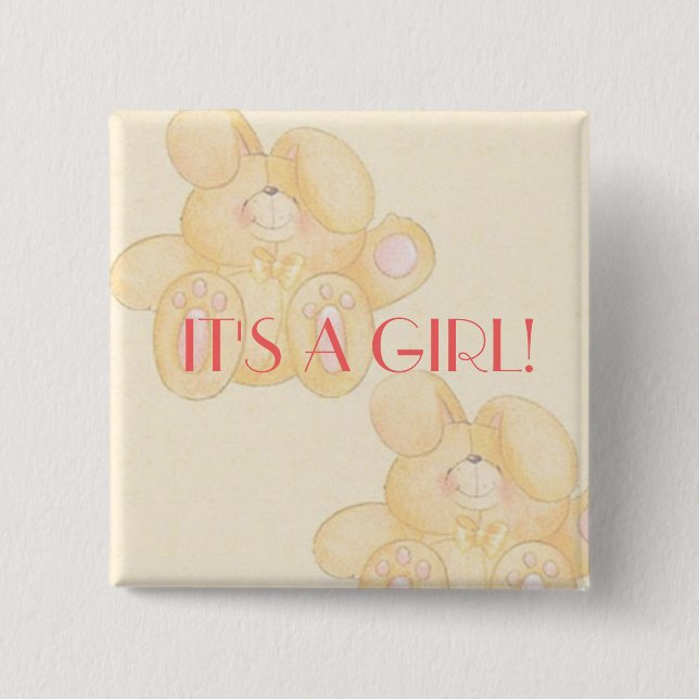 BABY LOVE COLLECTION 15 CM SQUARE BADGE (Front)