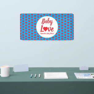 Baby Love Heart Baby Shower Banner