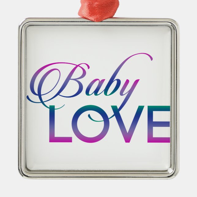 Baby Love Metal Tree Decoration (Front)