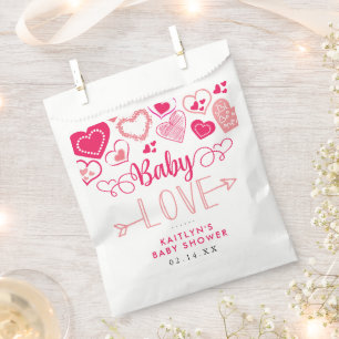 "Baby Love" Valentine's Day Baby Shower Favour Bags