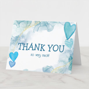 Baby Love Valentine's Theme Thank You Card