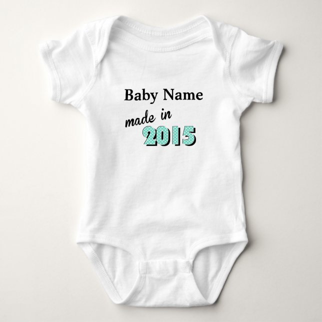 Baby Made In 2016 Bodysuit (Front)
